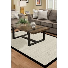 Kaymaz Dijital Mutfak & Salon Halı Luna Pamuk Dokuma E5001 Bej Gri