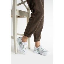 Getcho Babel Kadın Siyah Beyaz Günlük Spor Ayakkabı