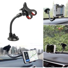 BUFFER® Akrobat Cama Sabitlenen Güçlü Vakumlu 360 Derece Dönen Tüm Modellere Uyan Oto Telefon Tutucu