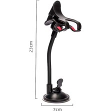 BUFFER® Akrobat Cama Sabitlenen Güçlü Vakumlu 360 Derece Dönen Tüm Modellere Uyan Oto Telefon Tutucu