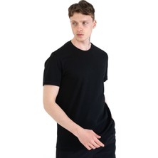 %100 Pamuk Regular Fit Erkek Basic T-Shirt, Tişört