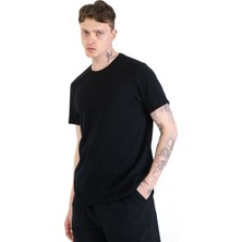 %100 Pamuk Regular Fit Erkek Basic T-Shirt, Tişört