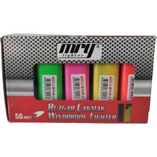 Mry Turbo Jet Çakmak 50 Adet Doldurulabilir