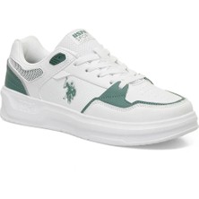 U.S. Polo Assn. U.s Polo Assn. Alucard Erkek Günlük Ayakkabı Beyaz Yeşil Düz Tabanlı Modern Tasarım