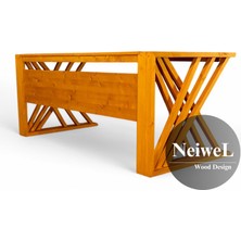 Neiwel Duina Doğal Ahşap Ofis ve Çalışma MASASI-80 cm -120 cm