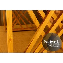 Neiwel Duina Doğal Ahşap Ofis ve Çalışma MASASI-80 cm -120 cm