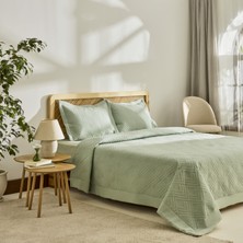 Kaşmir Home Elza Çift Kişilik Yatak Örtüsü Takımı Adaçayı