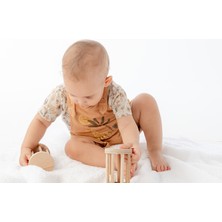 Hopiers Montessori Ahşap Bebek Çıngırağı / Yenidoğan ve Üzeri Yaş / Renkli ve Güvenli Ilk Oyuncak
