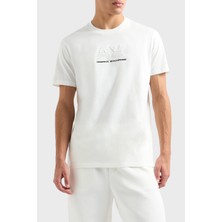 Armani Exchange Pamuklu Kabartmalı Logo Baskılı Regular Fit Bisiklet Yaka T Shirt Erkek T Shirt XM000544 AF10361 U0009