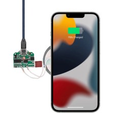 Robiz Kablosuz Şarj Modülü Type C 15W  5V 1A 9V 1.5A Mobil Akıllı Telefon Oyuncak Pil Şarj Qı Wpc V1.2.3 Samsung Apple DFR2V8