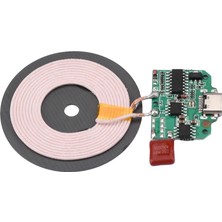 Robiz Kablosuz Şarj Modülü Type C 15W  5V 1A 9V 1.5A Mobil Akıllı Telefon Oyuncak Pil Şarj Qı Wpc V1.2.3 Samsung Apple DFR2V8