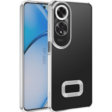 Oppo A60 Kılıf Kamera Korumalı Logo Gösteren Zore Omega Kapak