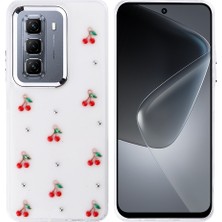 Infinix Hot 50 4g Kılıf Airbag Tasarımlı Simli Şeffaf Zore Kutup Kapak