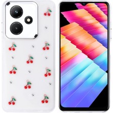 Zenith Works Infinix Hot 30I Kılıf Airbag Tasarımlı Simli Şeffaf Zore Kutup Kapak