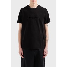 Armani Exchange Pamuklu Kabartmalı Logo Baskılı Regular Fit Bisiklet Yaka T Shirt Erkek T Shirt XM000544 AF10361 UC001