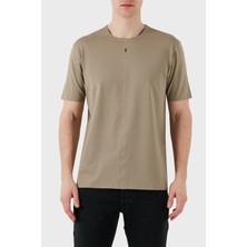 Boss Streç Pamuklu Regular Fit Bisiklet Yaka T Shirt Erkek T Shirt 50533301 334