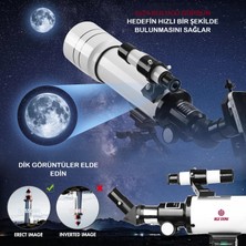 Umotech Profesyonel 333X Astronomik Gökyüzü Ay Doğa Teleskobu Tripod Telefon Tutucu Ay+Güneş Filtresi