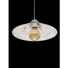 Hak Dekor 35  cm  Sıvama Beyaz Sarı Patine