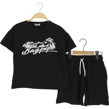 Crassi Kız Çocuk Şortlu Takım Baskılı