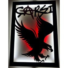 Beşiktaş,çarşı LED Işıklı Ahşap Duvar Dekoru