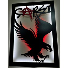 Beşiktaş,çarşı LED Işıklı Ahşap Duvar Dekoru