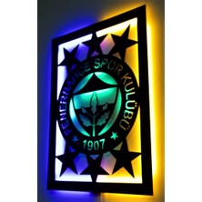 Fenerbahçe,led Işıklı Ahşap Duvar Dekoru