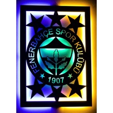 Fenerbahçe,led Işıklı Ahşap Duvar Dekoru