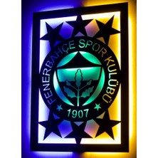 Fenerbahçe,led Işıklı Ahşap Duvar Dekoru