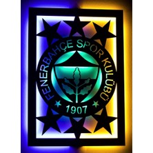 Fenerbahçe,led Işıklı Ahşap Duvar Dekoru