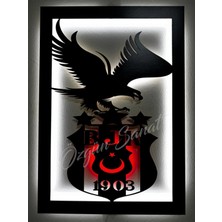 Beşiktaş,karakartal LED Işıklı Ahşap Duvar Dekoru
