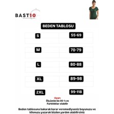 Bast10  Pamuk  Kadın Erkek Bisiklet Yaka Basic Tişört