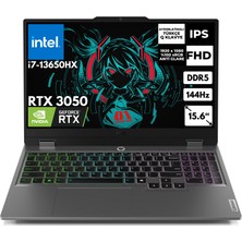 Lenovo Loq 15IRX9 I7-13650HX 16 GB 512 GB SSD 6gb RTX3050 15.6" Win 11 Home 83DV010ATRAR25