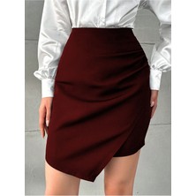 Fibula Butik Mini Büzgü Detaylı Anvelop Esimetrik Esnek Etek