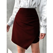 Fibula Butik Mini Büzgü Detaylı Anvelop Esimetrik Esnek Etek