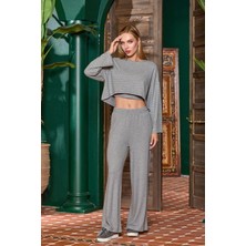 Aqua 25054 Uzun Kol 3'lü Pijama Takımı