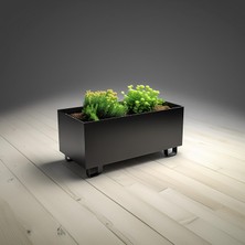 Duracube Metal Saksı - Büyük Boy 25CM x 30CM x 60CM (Y-D-G) Paslanmaz