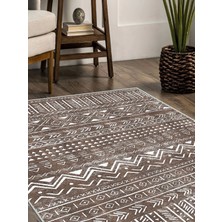 Vintage Desenli Halı, Pamuk Dokuma Pamuklu Taban Dekoratif Halı Kilim 47