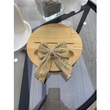 SP Accessories Sarı  Çok Renkli Klipsli Kurdele Fiyonk Toka