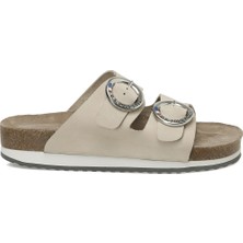 U.S. Polo Assn. Plaın Nu 5fx Bej Kadın Mantar Terlik