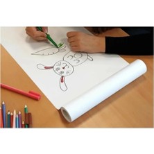 Rulo Resim Kağıdı 1 Adet Genişlik 45 cm Uzunluk 30 Metre Resim Masası  Uyumlu  Plotter