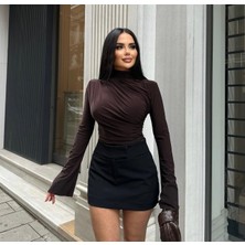 Kadın Ispanyol Kol Büzgülü Bluz