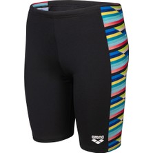 Arena Racing Stripe Swim Jammer Çocuk Siyah Yüzücü Mayosu 009012550
