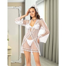 Hotflirt Bayan Gecelik 997 - Ekru - L