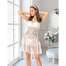 Hotflirt Bayan Gecelik 995 - Ekru - S