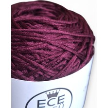 Bordo Renkli %50 Bambu, %50 Koton (Pamuk) El Örgü İpi (200 Gr.)