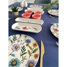 Flora Model 6 Kişilik 14 Parça Kahvaltı Takımı (Pembe)