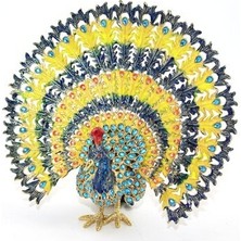 Swarovski Taşlı Tavuskuşu Model 7