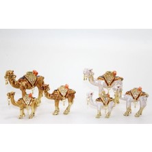 Swarovski Taşlı 3'lü Deve Figürü Model 3