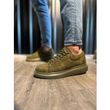 Sun&north Knack Yüksek Taban Günlük Ayakkabı 044 Haki (Süet)