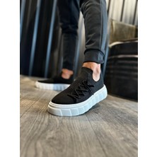 Sun&north Knack Yüksek Taban Günlük Ayakkabı 1025 Siyah (Beyaz Taban)